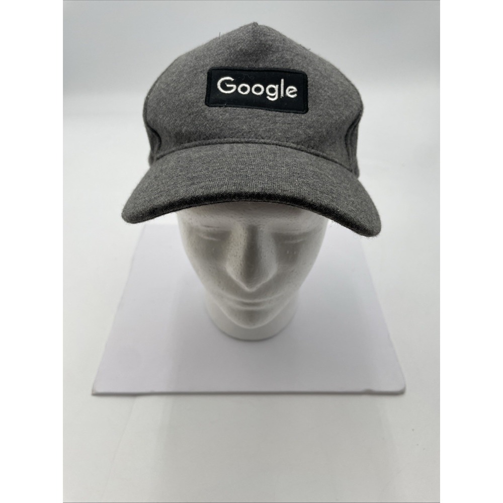 Google Logo Hat Strapback Gray Embroidered Spell … - image 1